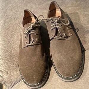1901 Nordstrom men’s gray suede lace up Oxford shoes size 11.5